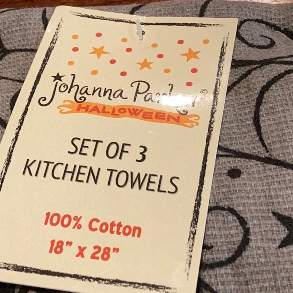 Johanna Parker Halloween Kitchen Towels - set of 3